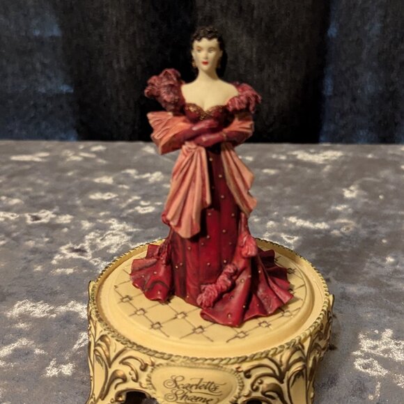 Gone with the Wind Glass Dome Figurine Scarlette's Shame 1993 EUC - Picture 2 of 8